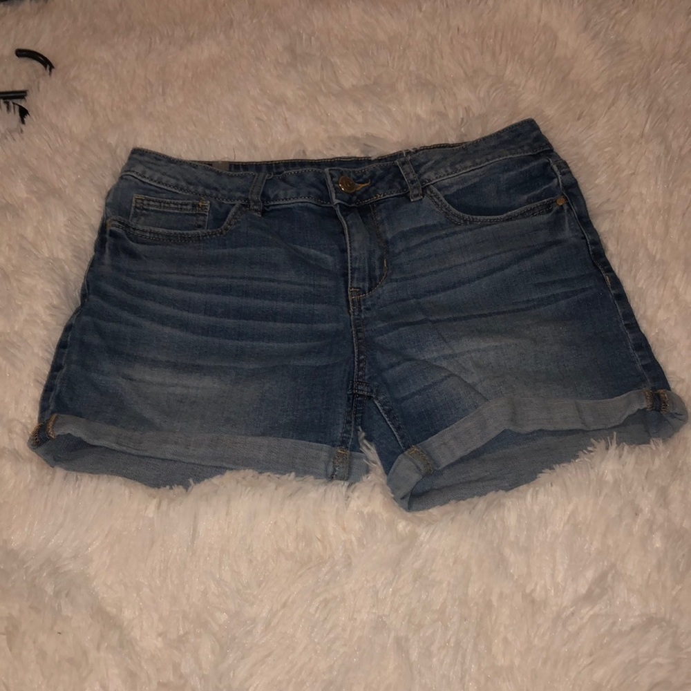Medium Wash Blue Jean Shorts